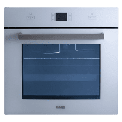 Hans had a 60-centimeter oven with a grill and a white cooling fan